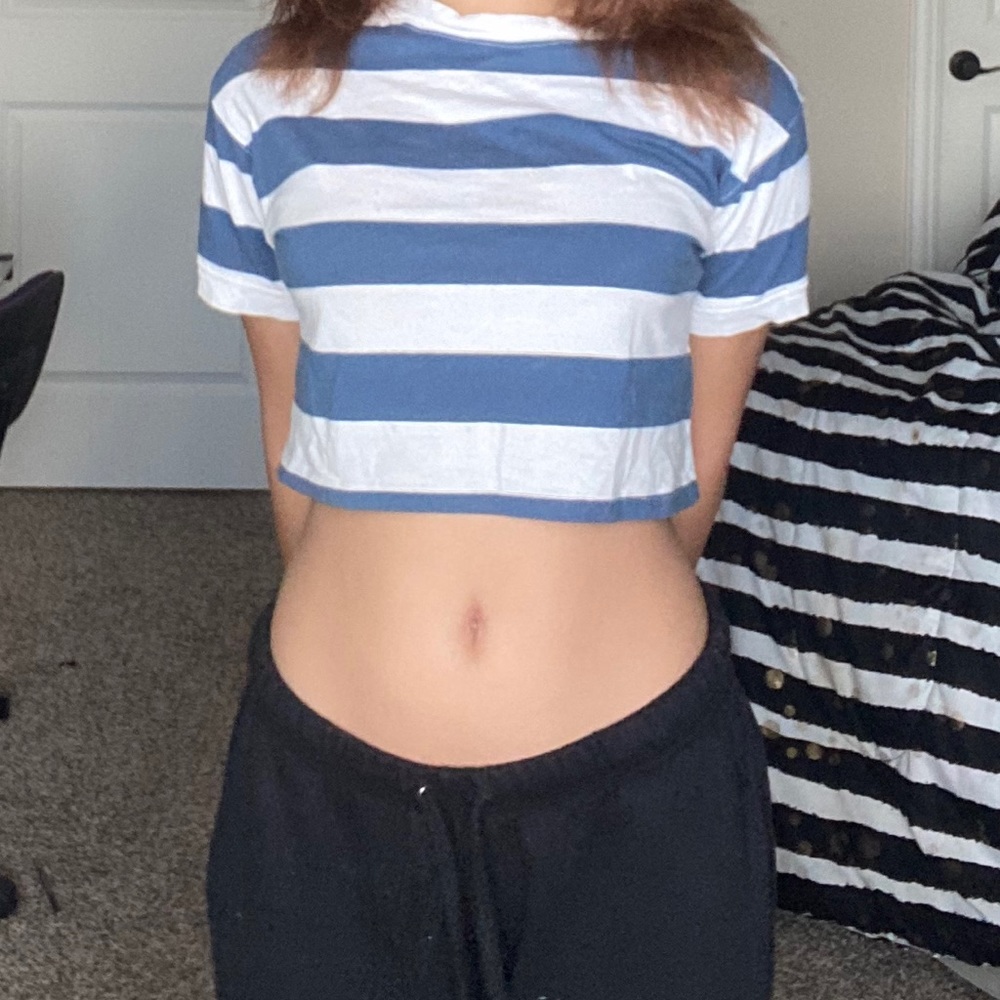 a neck high polo crop top from target